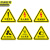 京洲实邦 PVC三角形安全标识牌 危废8x8cm10个/包JZSB-3314