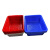 谋福（CNMF） 加厚塑料方筛长方形沥水收纳篮 拣货配货筐 12#方筛405*316*124（5个装）红色