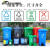 大号平口垃圾分类垃圾袋一次性可降解加大社区物业四色厨余塑料 绿色厨余垃圾120X140 30只