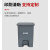 加厚塑料脚踏垃圾桶生活室内家用带盖厨房垃圾桶15L50L100L卫生桶 超厚50L脚踏垃圾桶灰色（生
