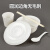 SHUANG YU一次性碗300ml*30只贝壳纹稻壳碗加厚硬塑料圆碗户外火锅碗筷餐具