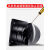 适用10寸排风扇厨房抽风机强力换气扇抽油烟风扇管道油烟机大功率 12寸黑色+2米管+卡箍+支架