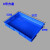 塑料盒子方盘浅盘长方形矮式周转箱方盒流水线周转盒塑胶盆 6号方盘蓝430*290*50mm
