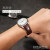意大利牛皮表带 男 真皮手表表带 适用于天梭浪琴欧米茄万国西铁城华为GT2表带 棕色同色线（玫金） 20mm