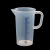 定制适用塑料量杯加厚PP带刻度烧杯厨房烘焙工具奶茶 250ml 蓝色刻线