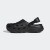 adidas「洞洞鞋」MAXXCLOG休闲凉鞋男女新款阿迪达斯官方轻运动 黑色/亮金属铁灰/碳黑 43