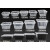 饮龙长方形750ML一次性餐盒塑料外卖打包加厚透明饭盒快餐便当碗 400ml黑色(300套带盖) 标准