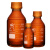 蜀牛黄盖试剂瓶透明棕色带刻度高温灭菌瓶采样取样玻璃大样品瓶250/500/1000/2000/ml 5000ml棕色