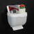 洛港 灰色 实色小号 卫生间纸巾盒防水免打孔厕所抽纸厕手纸盒卫生纸置物架创意卷纸盒
