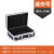 手提式铝合金工具箱保险箱子文件箱五金设备仪器箱多功能 (简约号银色)25.5*16.5*9.5cm