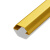 不锈钢线槽 明线地槽线防踩神器金属线槽 镜面黄钛金 长1m宽1.7cm