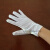 PU手套无硫米白黄pu防滑条纹手套电子厂线路板厂工业品 zxL 乳白色