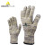 代尔塔 (DELTAPLUS）202016 劳保手套防割手套隔热透气 灰黄色  8码 1副装