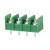 铸固 栅栏式接线端子 可拼接大电流连接器接插件接线柱 绿色KF7.62 (间距7.62MM)可拼接 2芯【10只】