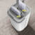 电动洗地机拖吸扫一体机拖地吸三合一拖把脱吸尘扫地自动清洗 优雅白色 实惠套装 1桶+1拖把+6