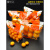 鲜元一次性橙子水果袋水果保鲜袋橘子樱桃包装袋车厘子礼品袋自封 3斤装水果袋100只  透明无图案 1