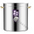 汤桶不锈钢桶带盖商用煮水小卤桶加厚大容量不锈钢汤锅定制 明黄色速热升级款4026