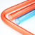 pvc205型红蓝透明线管3分4分16阻燃冷弯电工套管20暗装穿线管直接 辅品多20直接- 透明红色(100个)