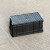 定制加厚长方形塑胶收纳箱带盖子五金零件盒小号黑色工具箱不是防 黑色+可拆无格箱+盖子 收纳零件盒