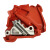 直销高低压耐张线夹NXL硅胶护套罩NLL1234塑料绝缘外壳通用型 NXL-1-2(通用）红