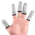 防割手指护套劳保工作加厚耐磨手工切割干活受伤大拇指保护指头套 灰白色防割指套（5只）