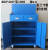 定制适用重型工具柜子车间用抽屉式储物箱工具车多功能维修五金铁皮柜加厚 0.8厚蓝色配挂板和三寸轮