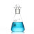 定碘三角烧 碘量瓶玻璃具塞瓶实验室用锥形瓶50 100 250 1000ml高硼硅玻璃定 100ml