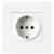 16A欧标德式墙壁插座 86型面板德规德标欧规欧式接地电源插座