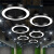 灯具吊灯圆形圆环led现代简约酒店大堂工业风圆圈工程环形定制 黑色空心直径80厘米-100瓦