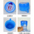 金固牢  一次性水桶封口盖 饮水机纯净水桶密封盖聪明盖 6.8克蓝色(100个) KBT-155