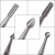 2.35mm柄牙机用钨钢核雕蛋雕菩提象牙果钻头直牙车针球针雕刻铣刀 6只装2.35mm柄微雕刀2.3mm