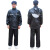 尔苗 分体式雨衣雨裤套装 RM-WW392 黑色 XL