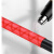 玛仕福 花纹热缩管绝缘套管防滑手把彩色把手杆套2倍收缩 红色 内直径40mm/1米