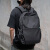 袋鼠（KANGAROO）双肩包男潮酷休闲背包潮流时尚初高中书包电脑包简约大容量旅行包 米白色