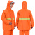 反光雨衣路政环卫工人消防分体雨衣防水桔色美团外卖雨衣套装户外 荧光绿色（网格内里） XL