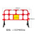 塑料胶马护栏移动市政交通道路施工隔离围栏防护拦临时施工围挡水 长1350*高850mm红色/3kg