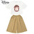 迪士尼（Disney）女童夏季阔腿裤套装新款时尚2024儿童洋气夏装女孩时髦裙裤两件套 白色 140cm 【身高135以内】