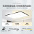 客厅吸顶灯主卧室吊灯具现代简约大气遥控智能厨房平板长方 方45厘米无极遥控-38瓦