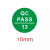 标识贴qc标签贴纸不干胶PASSED标签 QC PASS 15(1000个) 直径10MM