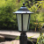 万观天 草坪灯户外景观灯 铝防水立柱LED道路灯欧式庭院花园草地路灯 黑色1.2米加厚杆