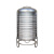 304不锈钢水箱立式桶太阳能储水蓄水水塔厨房楼顶加厚罐酒罐 065吨厚直径80高度135cm10年