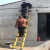 绝缘伸缩梯鱼竿梯电力电工施工梯人字梯竹节梯玻璃钢3.5米4米梯子 2.5米伸缩单梯