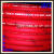 战舵8mm韩国原装野城高压气管氧气乙炔管焊切割机软胶水管1接触器 红色100米/卷