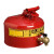杰斯瑞特（JUSTRITE）7225140Z 9.5升红色安全分装罐，配有龙头08540