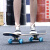 成人儿童四轮滑板闪光轮滑板车青少年初学者双翘板滑板 款72cm-大黄峰