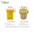 灵龙八方平口连卷垃圾袋诊所黄色塑料袋 23*50cm 适用于10L垃圾桶100只