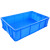 阿笛莫（ADIMO) 周转箱 W1# 770*575*410mm 蓝色 塑料物流仓库斜插箱加厚货物大号零件收纳工具存储箱