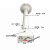监控摄像头支架室外加长铝合金伸缩球机支架万向鸭嘴枪机吊装璧装 5米