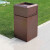 中环力安 户外塑木垃圾桶单桶庭院物业果皮箱   A 红古铜拉丝电镀