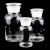 海斯迪克 HKCL-261 玻璃广口试剂瓶 加厚密封磨砂大口试剂样品瓶 透明60ml